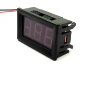 DC Two Wire Blue Display Digital LED Voltmeter 0.56" Panel 7-150V Voltage Car
