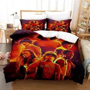 o933 Stranger Things Series Three-Piece Set Digital Printed Quilt Cover nj933