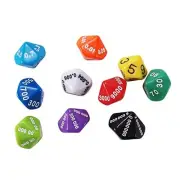 Place Value and Decimal Dice Set 10 Ten Sided Math Manipulatives for Students