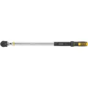 DEWALT Rubber-Bumper Head Digital Torque Wrench 1/2 in. Drive Long Handle Yellow