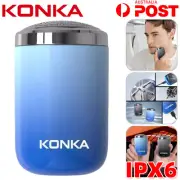 KONKA Electric Shaver Men Mini Portable Razor Cordless Beard Trimmer Clipper USB