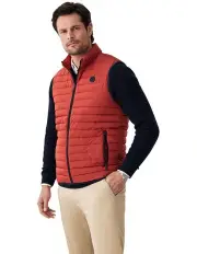[Gazman] Lightweight Puffer Vest in Red