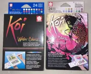 2 Sakura Koi Water Colors Pocket Field Sketch Boxes (24 colors)