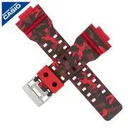 Genuine Casio Watch Strap Band GA-100CM GD-120CM GA 100 110 RED CAMOUFLAGE