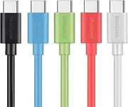 [Pack of 5pcs] MaGeek (1.0m) USB Type C to USB 2.0 Cables for Samsung Galaxy S20, S10, S9, S8, S8+, Nexus 6P, LG G6, New MacBook, Google Pixel XL,OnePlus and More (5-Colors)