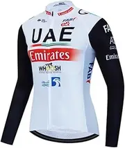 [Roscyker] Rocyker Winter Thermal Fleece Team Long Sleeve Cycling Jersey For Men,Warmer Road Bike Jacket Quick Dry Bicycle Clothing