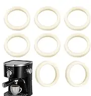 Felt Washer Lower Burr, Coffee Maker Grinders Replacement Parts, Set of 8 Lightweight Soft Grinder Wool Ring Accessories for Shop, Business