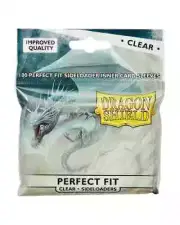 (100) Dragon Shield Perfect Fit SIDE LOAD Inner Card Sleeves CLEAR Standard Size