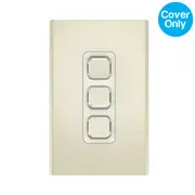 Clipsal Iconic Styl 3 Gang Switch Skin Crowne