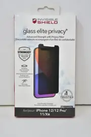 Zagg InvisibleShield Glass Elite Privacy+ Screen Protector for iPhone 12/11/XR