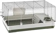 Ferplast Krolik Green Rabbit Cage Deluxe | Rabbit Cage Includes All Accessories & Measures 39.4L x 23.6W x 19.7H & Includes All Accessories | 1-Year Manufacturer's Warranty