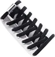 Elastic No Tie Shoelaces, Proxima Direct Semicircle Shoe Laces Quick Lazy Metal Lock Laces Shoe Strings, System With Elastic Shoe Laces - One Size Fits All Kids & Adult, Elderly