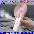 AU Water Spray Mist Fan Handheld Humidifier Face Steamer Cooling Fan (Pink)