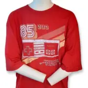 Retro 85 NES Video Game Controller XXXL Red Shirt 3XL Nintendo Old School NWT