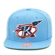 Mitchell & Ness Houston Rockets NBA Core Basic Snapback Hat Cap -Blue