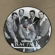 “RatPack” Picture Vinyl Record Clock W/Quartz Movement NEW