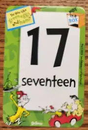 Dr. Seuss Counting Number 17 Seventeen Card Junk Smash Journal Scrapbook Crafts
