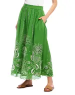 Karen Kane Cutout Embroidery Midi Skirt