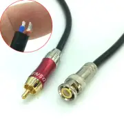 150CM male BNC plug TO Gold-plated RCA male plug 18AWG Cable FOR Oscilloscope