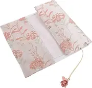 jojofuny Cloth Book Cover Sleeve Stylish Protector for Books Reusable Tear Resistant Beautiful Design for Students