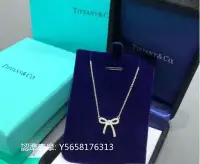 在飛比找Yahoo!奇摩拍賣優惠-二手正品 TIFFANY & Co. Bow系列 項鏈 鉑金