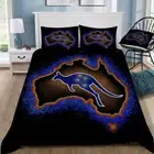 Aboriginal Australia DOONA Duvet Cover Double Single Bedding Set Kid Gift Queen