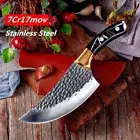 Butcher Knife Kitchen Chef Slicing Boning Chopping Forged Steel Wood Handle Cut