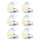 6 Pack Retrofit LED Recessed Lighting 6 Inch, Selectable 2700K/3000K/4000K/50...