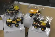 Tonka Maisto Hasbro Mighty Minis Set: Dump Truck, Backhoe, Crane and Bulldozer
