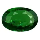 0.66 ct Five-star Oval Cut (7 x 5 mm) Un-Heated Green Tsavorite Garnet Gemstone