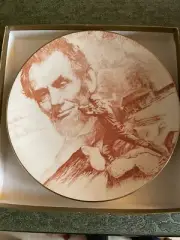 ABRAHAM LINCOLN Museum 8-1/2" Collectors Plate THE RAILSPILTTER Limited #66/250