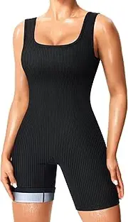 Junlan Waist Trainer Sauna Suit for Women Sauna Sweat Shirt Full Body Jumpsuit