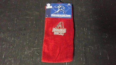 MLB Arizona Diamondbacks Red Terry Velour Towel 15" x 25"