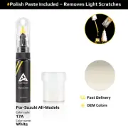 Touch Up Paint For Suzuki All Models 17A White With Polish Paste