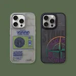 SAMSUNG 超派 STONE ISLAND SKIN FEEL MATTE 2 合 1 硬殼保護套適用於 IPHON