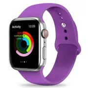 Silicone Apple Watch Band Sport Loop For Apple Watch 44mm Lavender