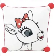 2 Clarice the Reindeer 14” Pillows New