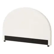 Oikiture Headboard Queen Double King Single Size Bed Head Bedhead White Boucle