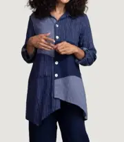 Habitat mix-it-up artist button down tunic size XL