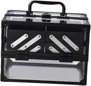 [Oshhni] Makeup Travel Case Cosmetic Tool Box Lightweight Multipurpose Vanity Case Organizer for Makeup Artists Home Women Accessories