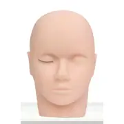Training Massage Mannequin Flat Head Makeup Practice Eyelash Lashes Extension