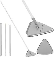 Wall Mop Cleaner with Long Handle,Baseboard Cleaning Tool,Wall Cleaning Mop,Triangle Mop,Wall Washer Mop,Baseboard Mop,Floor Mop for Walls Windows Floors