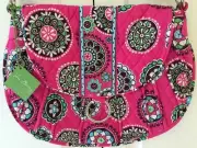 Vera Bradley Retired Rare Cupcakes Pink Saddle Up Bag