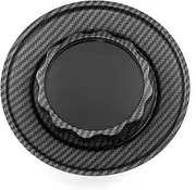 DEMULAX 1PC 154mm 72mm Car Wheel Center Hub Cap Cover RC RSII 17'' Inch Assembly Auto Accessories 09.24.206 09.23.502 09.24.156 Car Wheel Hubcaps(A Carbon Fiber)