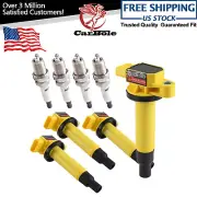 4X Ignition Coil + 4X Spark Plug For Toyota Yaris Echo Prius Scion xA xB UF316