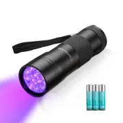 UV Flashlight Black Light, 12 LED 395nm Ultraviolet Blacklight, Portable Mini...