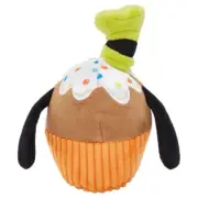 NEW Disney Goofy Cupcake Plush Squeaky Dog Toy Crinkle Plushie Collectible
