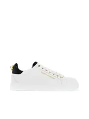 Dolce & Gabbana Portofino Sneakers With Pearl Embellishments
