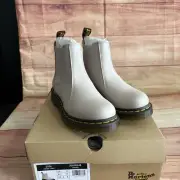 Dr. Martens Doc 2976 Vintage Taupe Virginia Chelsea Boots Womens Size 6 New