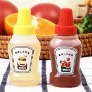 2pc Mini Condiment Bottle Portable Seasoning Storage Containers Jars BBQ Bottles